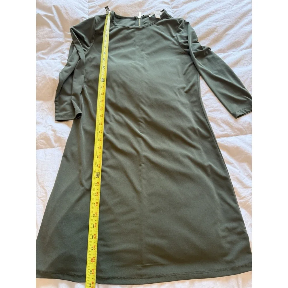 Michael Kors Dress Women's Olive with Gold Zippers Women's XS preppy Office Y2K
